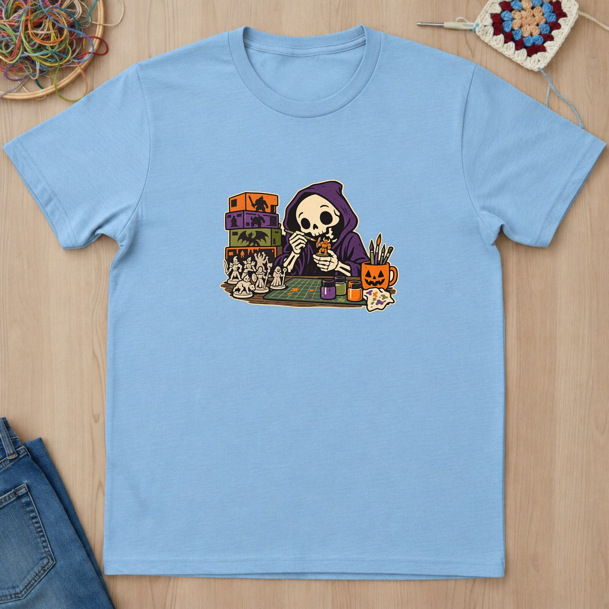 T-shirt mockup — Light Blue
