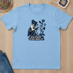 T-shirt mockup — Light Blue
