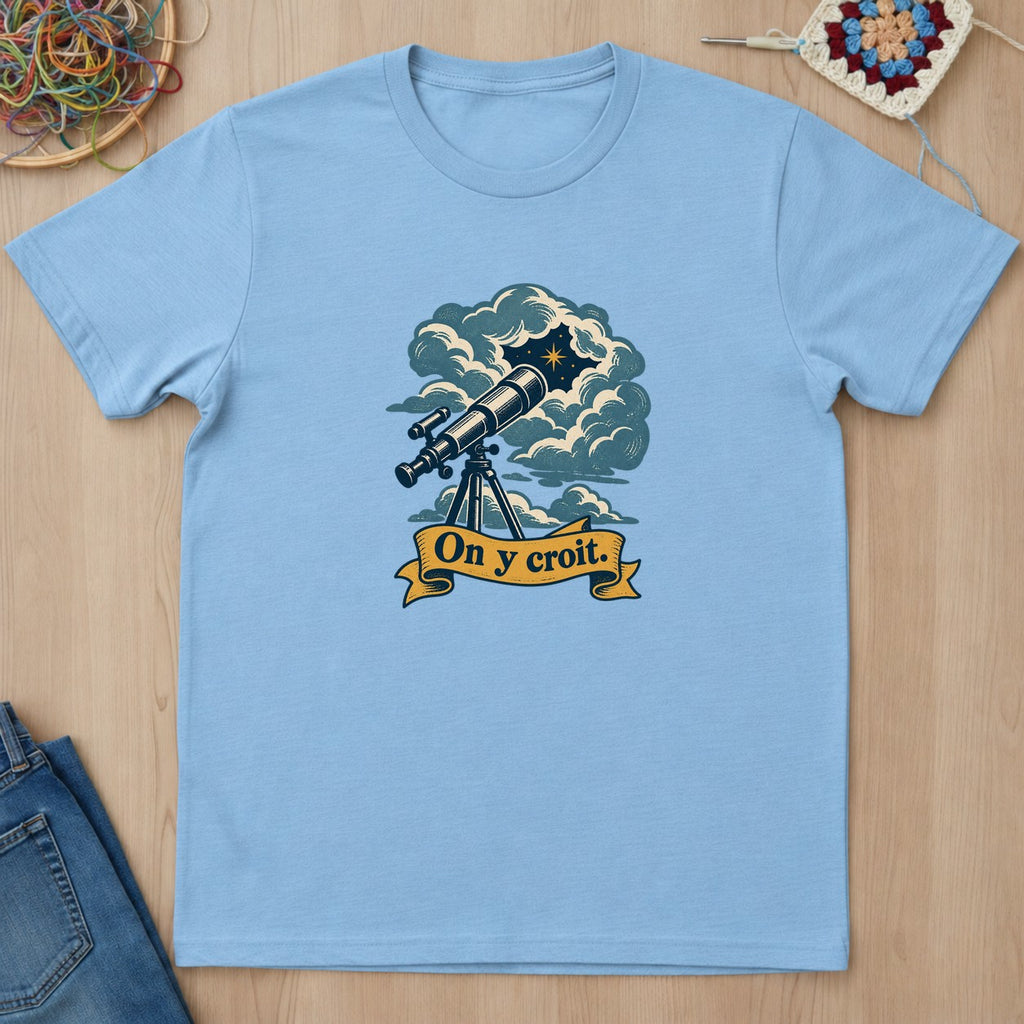 T-shirt mockup — Light Blue