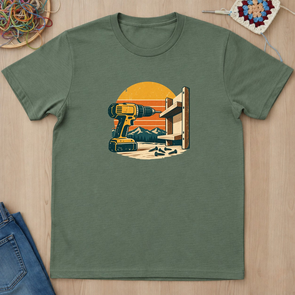 T-shirt mockup — Military Green