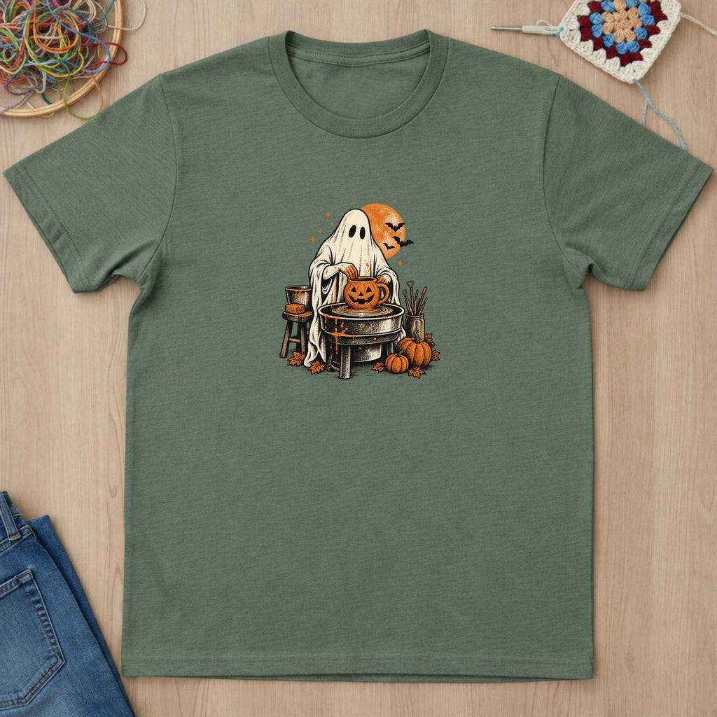 T-shirt mockup — Military Green