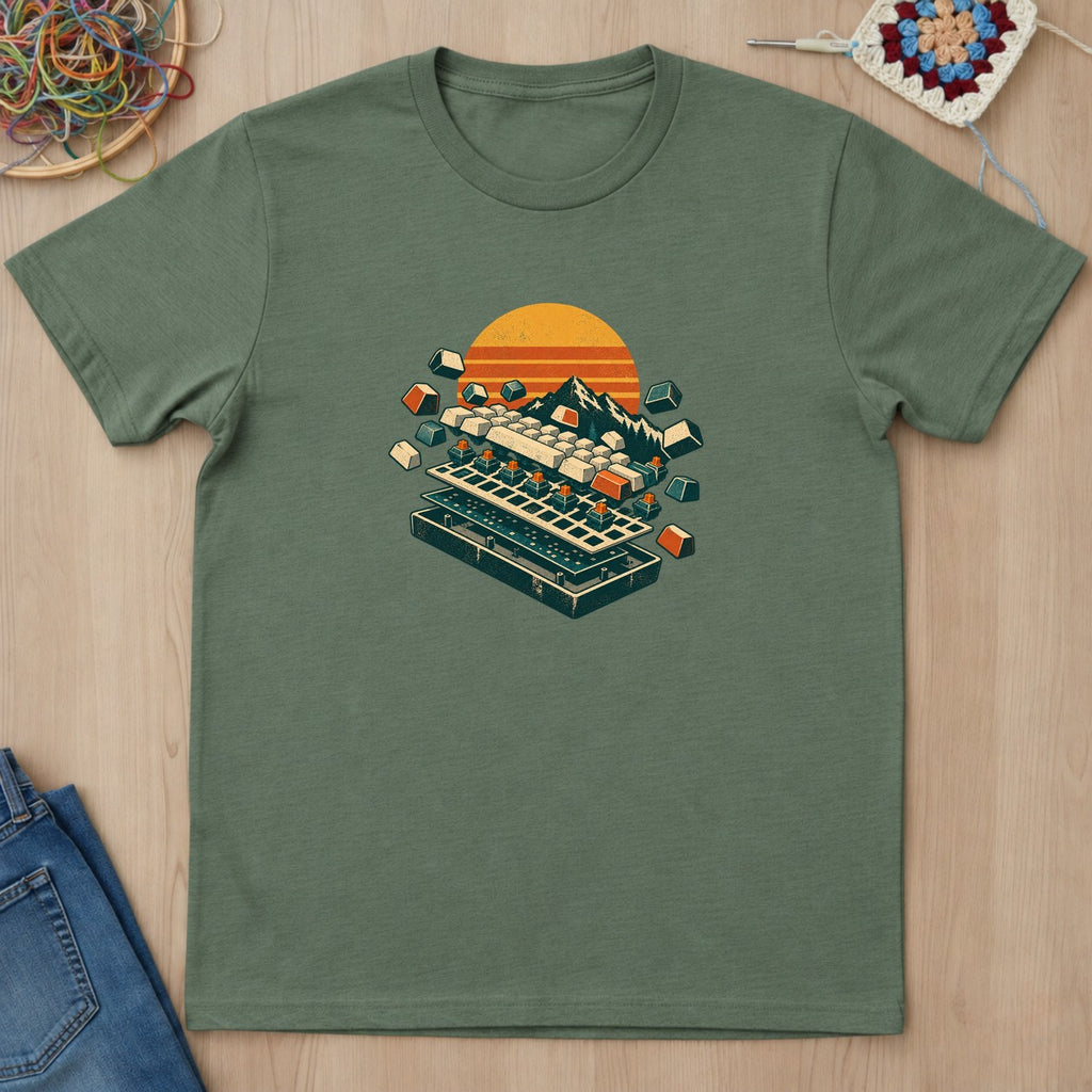 T-shirt mockup — Military Green