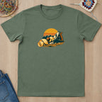 T-shirt mockup — Military Green