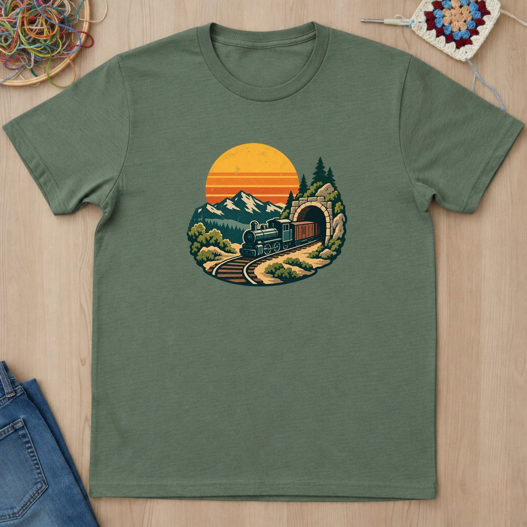 T-shirt mockup — Military Green