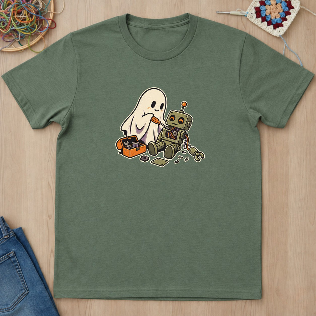 T-shirt mockup — Military Green