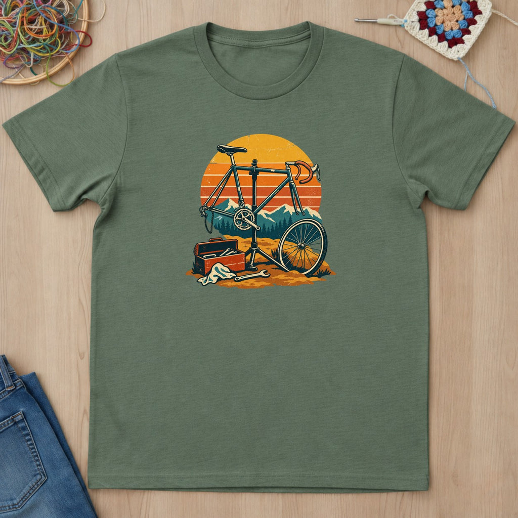T-shirt mockup — Military Green