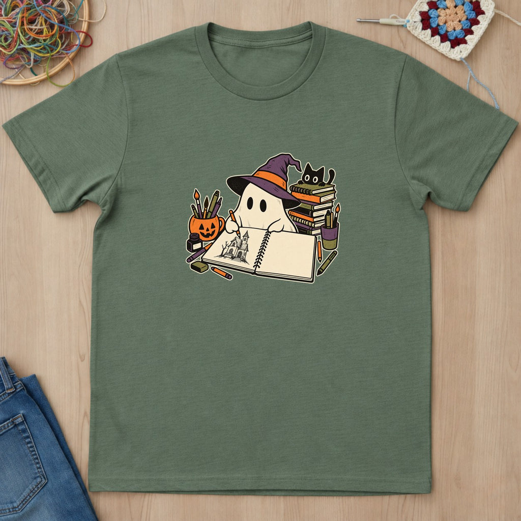 T-shirt mockup — Military Green