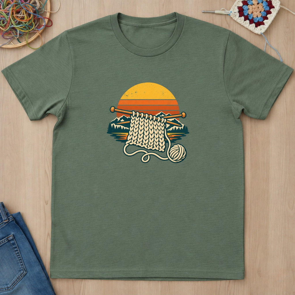 T-shirt mockup — Military Green