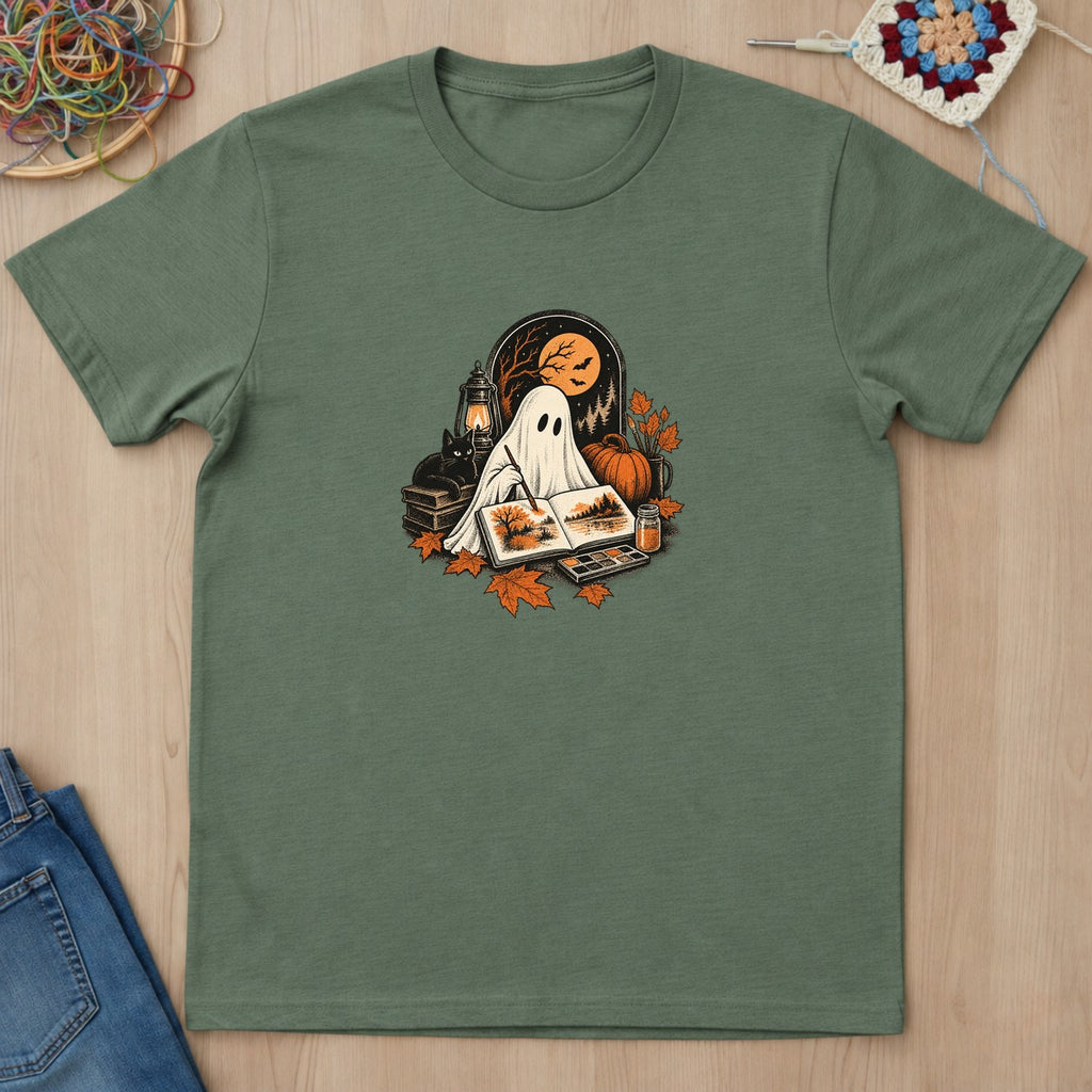T-shirt mockup — Military Green