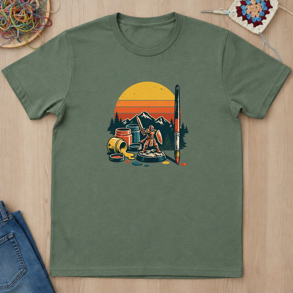 T-shirt mockup — Military Green