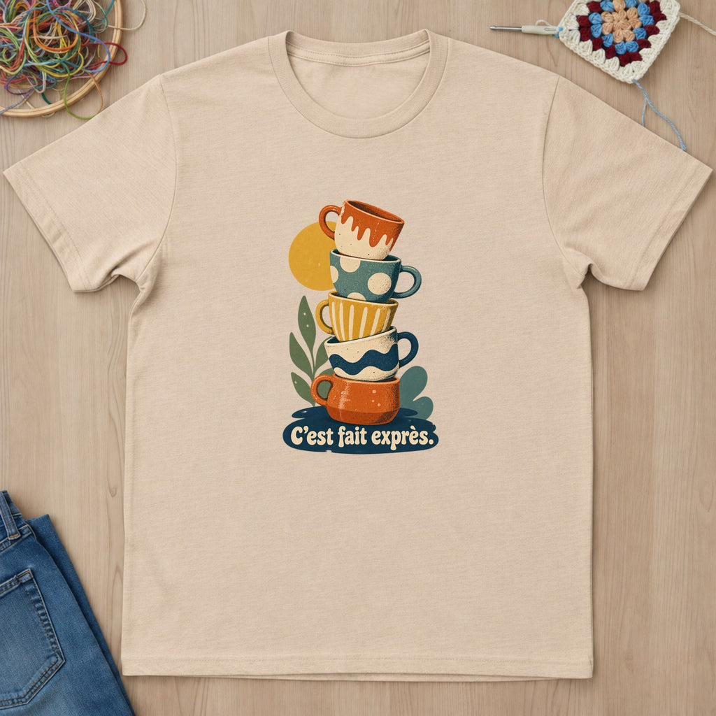 T-shirt mockup — Natural