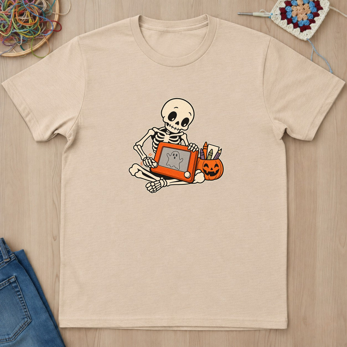 T-shirt mockup — Natural
