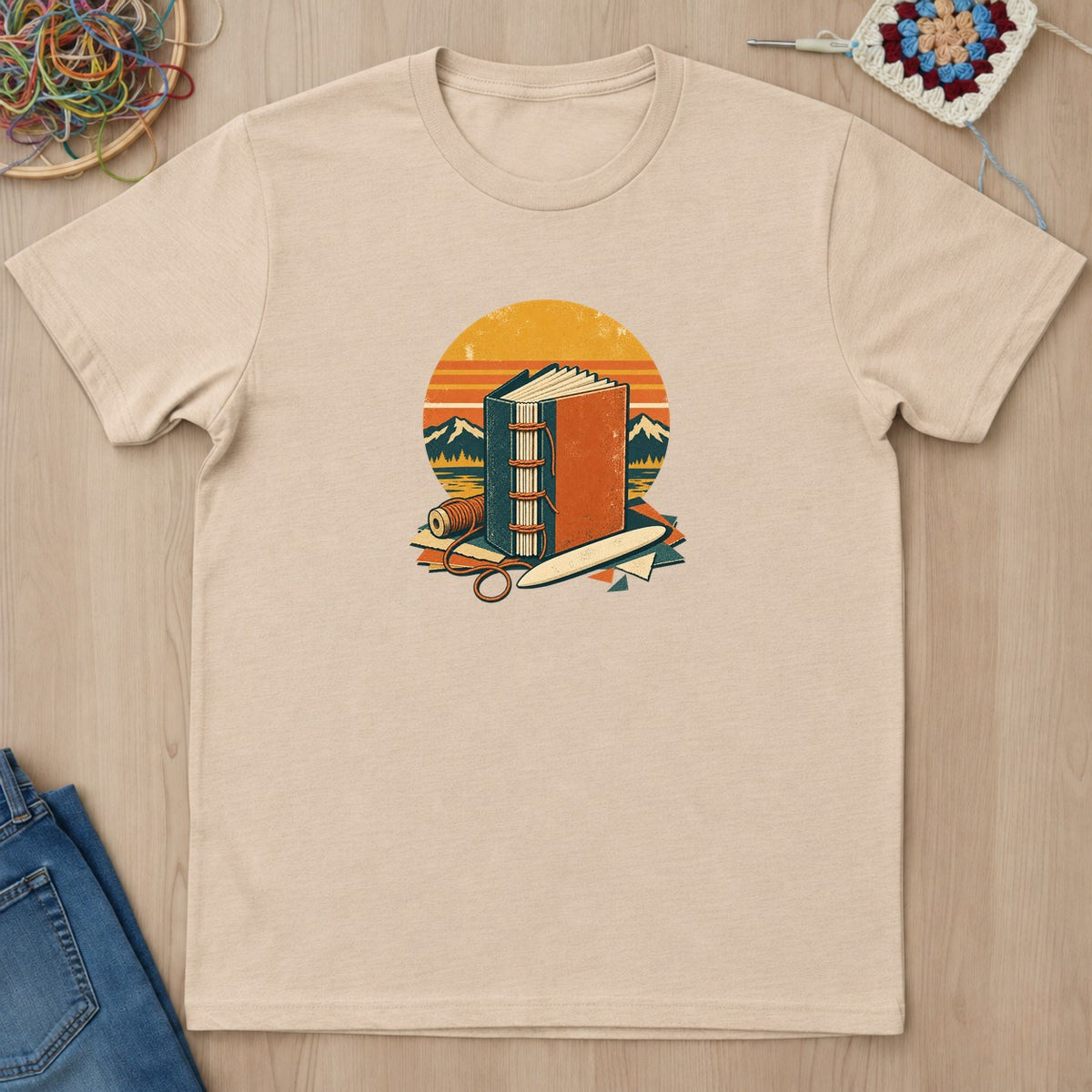 T-shirt mockup — Natural