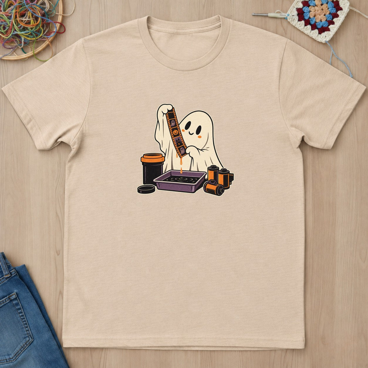 T-shirt mockup — Natural