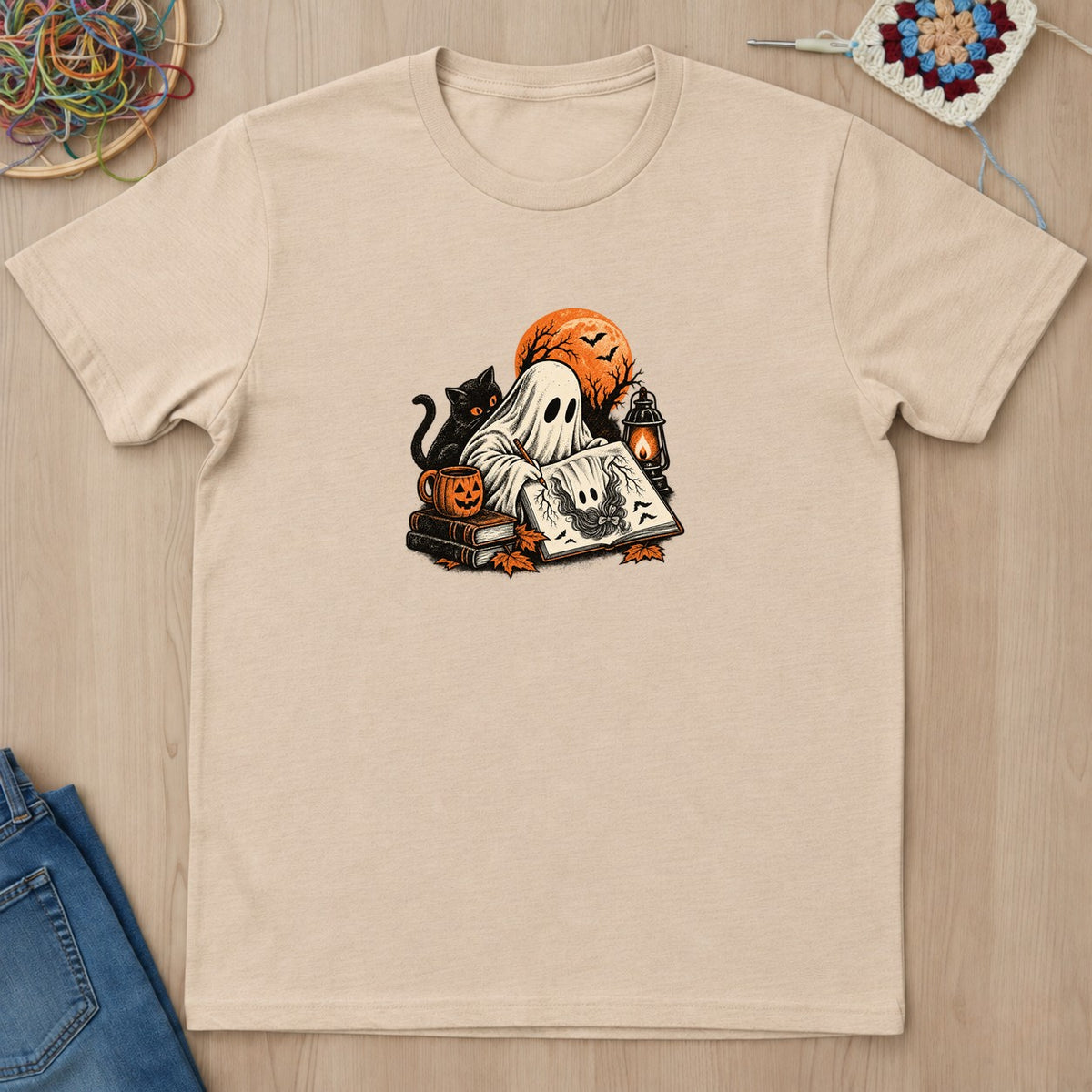 T-shirt mockup — Natural