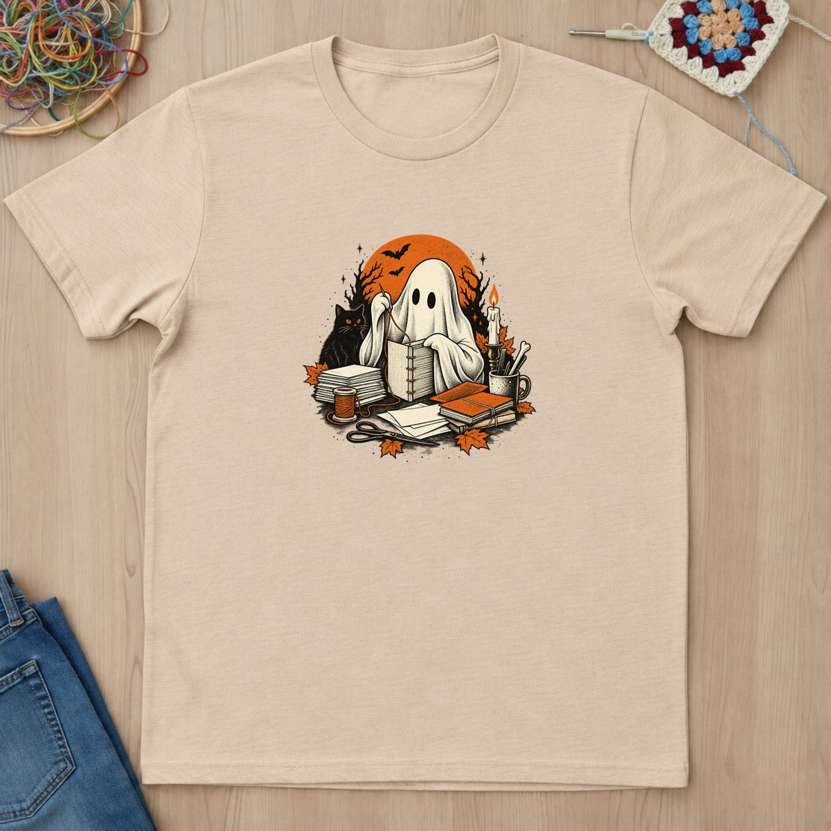T-shirt mockup — Natural