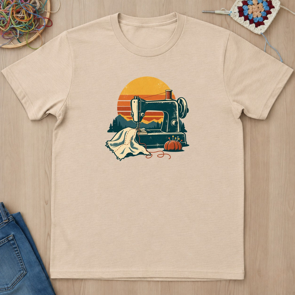 T-shirt mockup — Natural