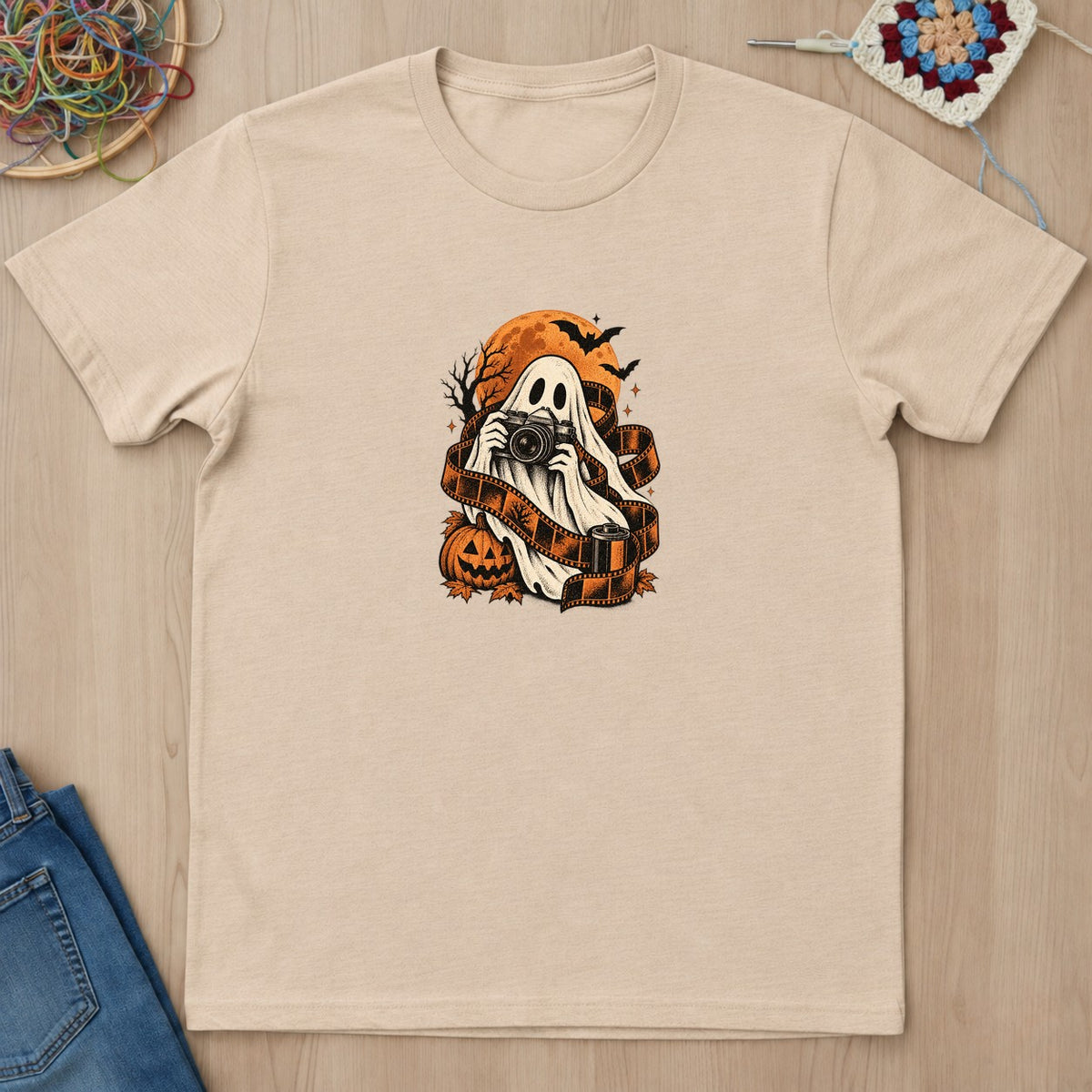 T-shirt mockup — Natural