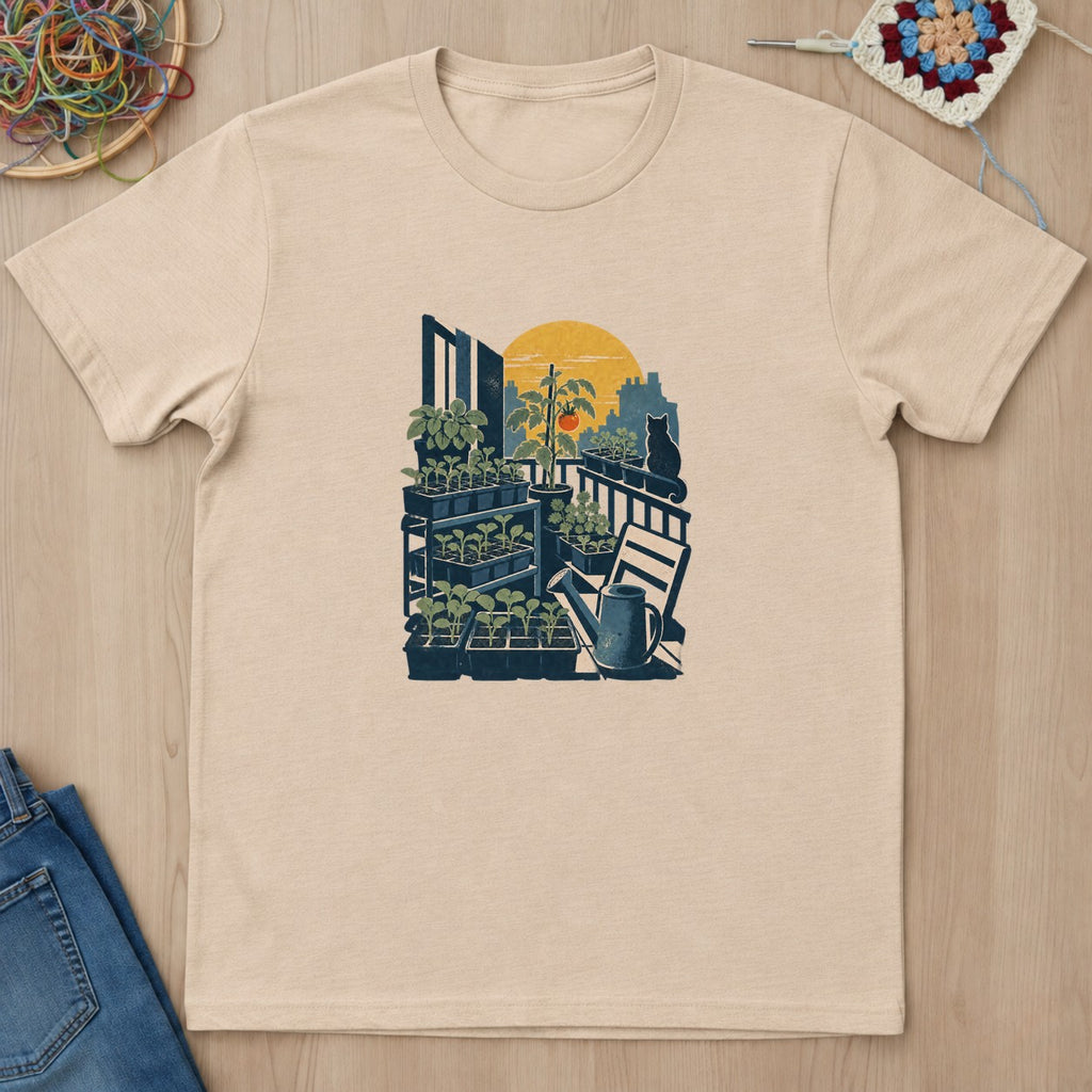 T-shirt mockup — Natural