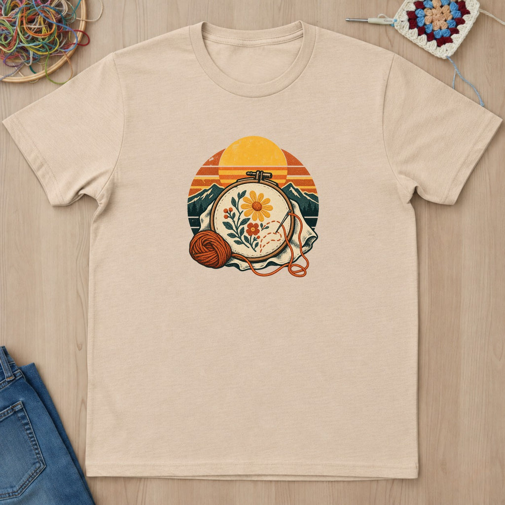 T-shirt mockup — Natural
