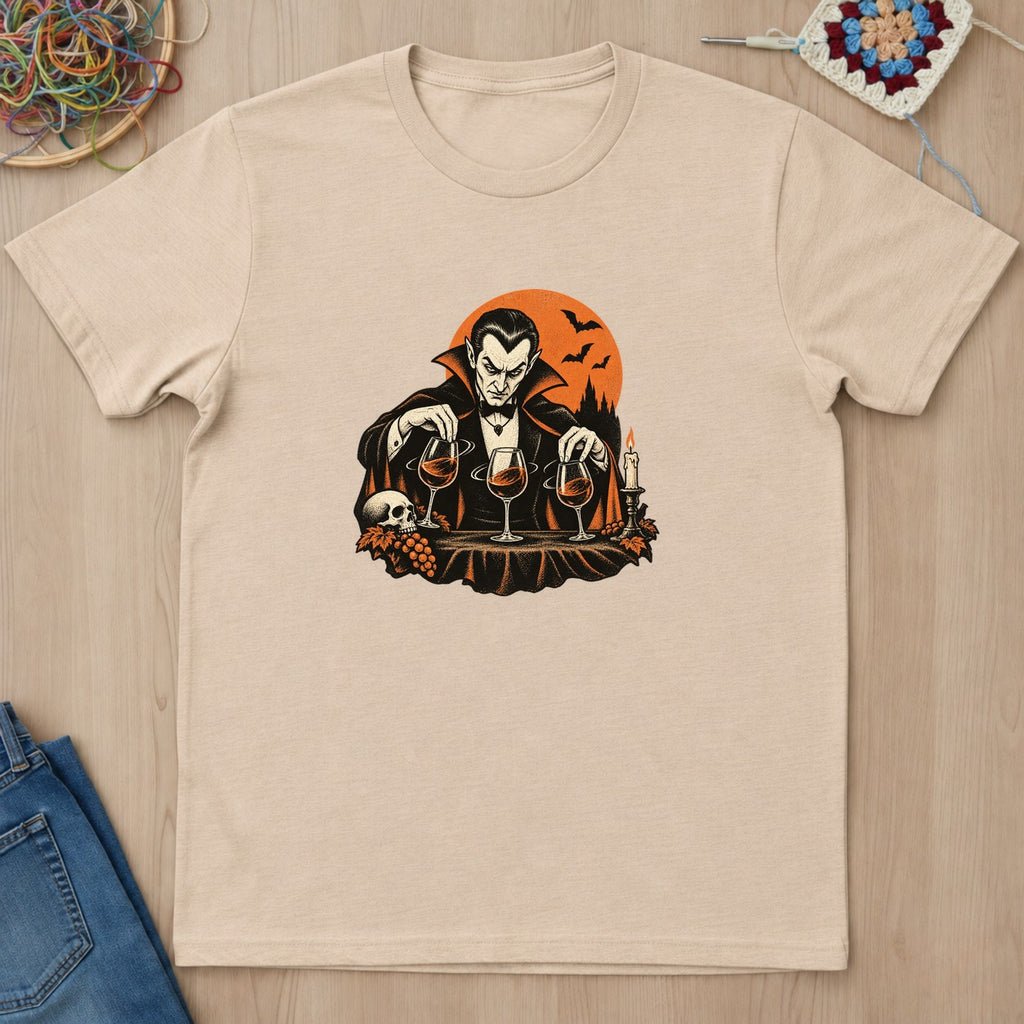 T-shirt naturel présenté à plat