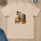 T-shirt naturel présenté à plat