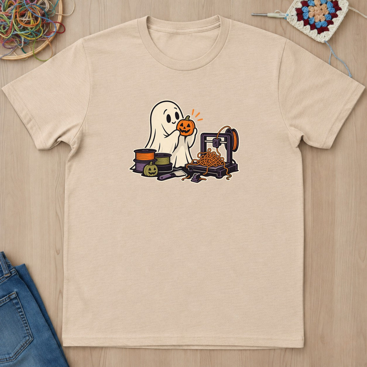 T-shirt mockup — Natural