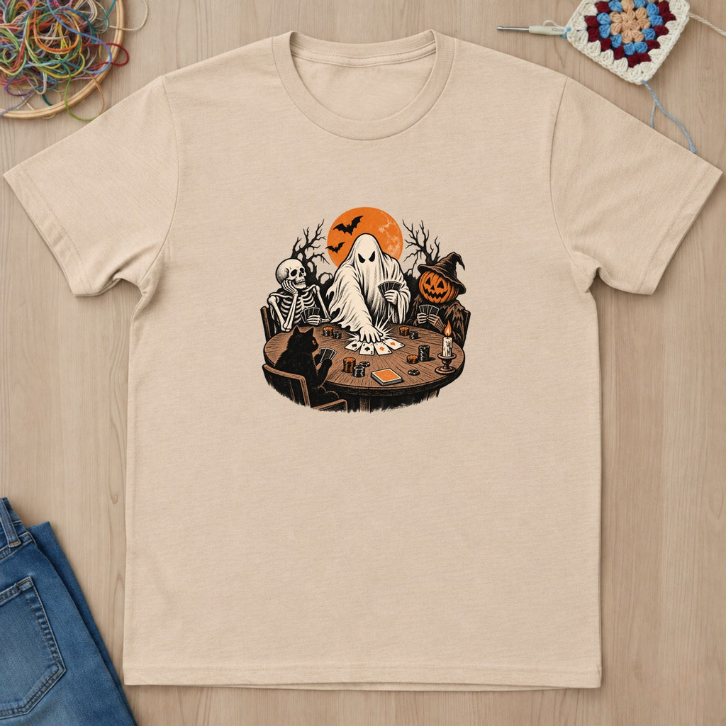 T-shirt naturel présenté à plat
