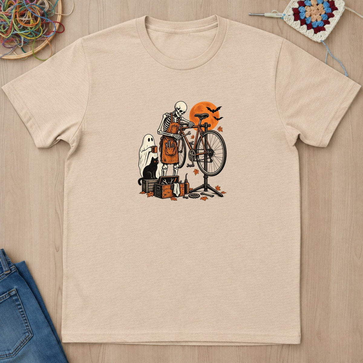 T-shirt mockup — Natural