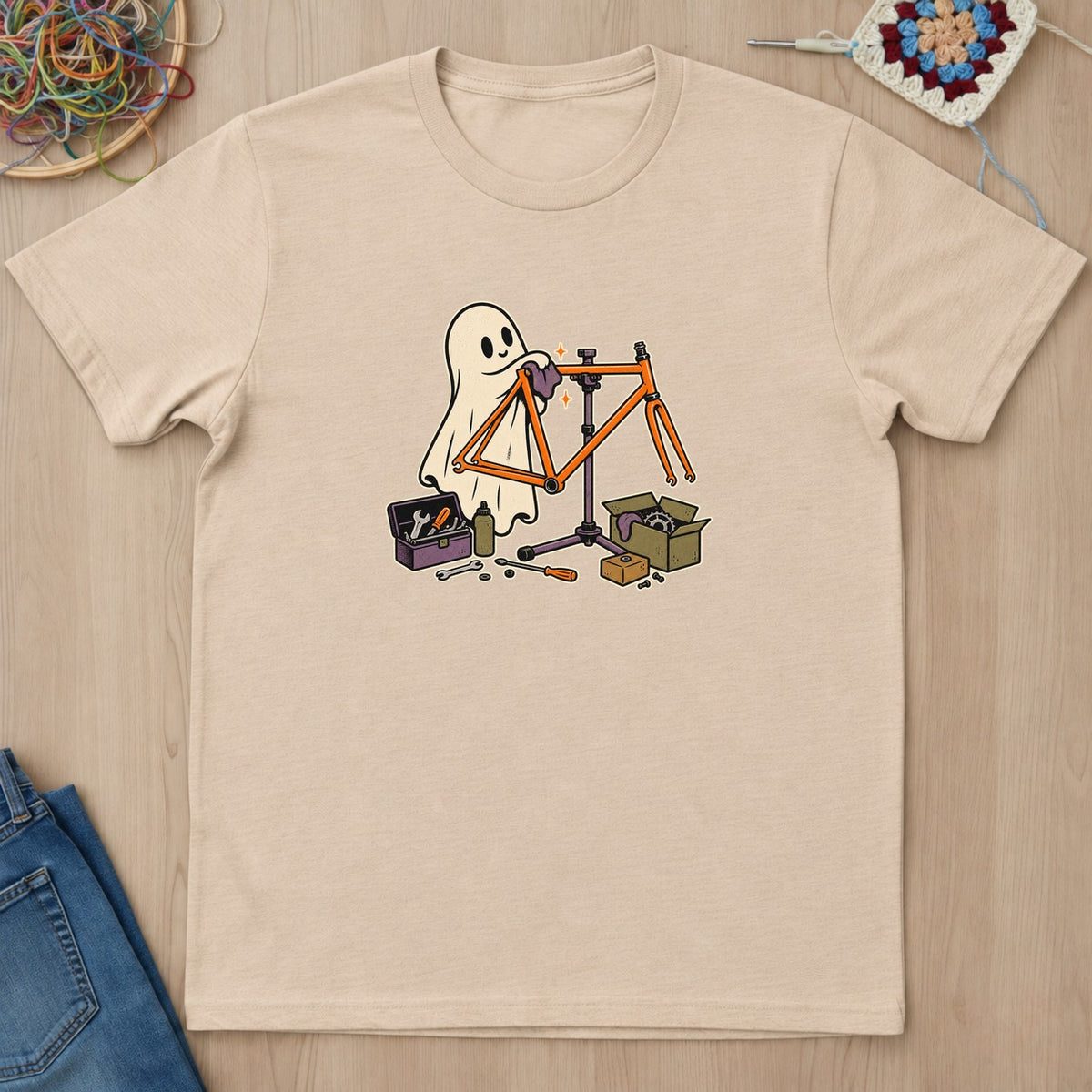 T-shirt mockup — Natural