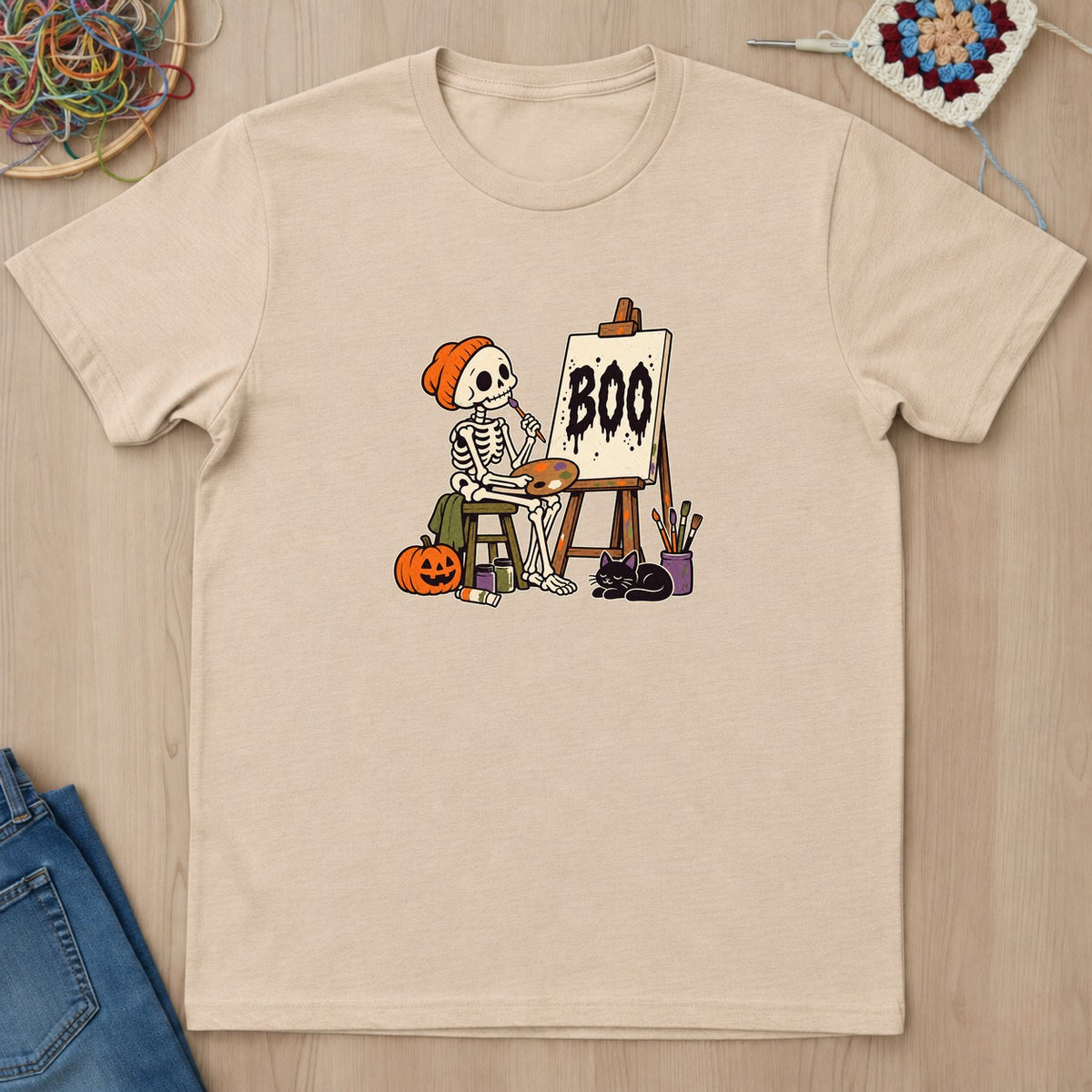 T-shirt mockup — Natural