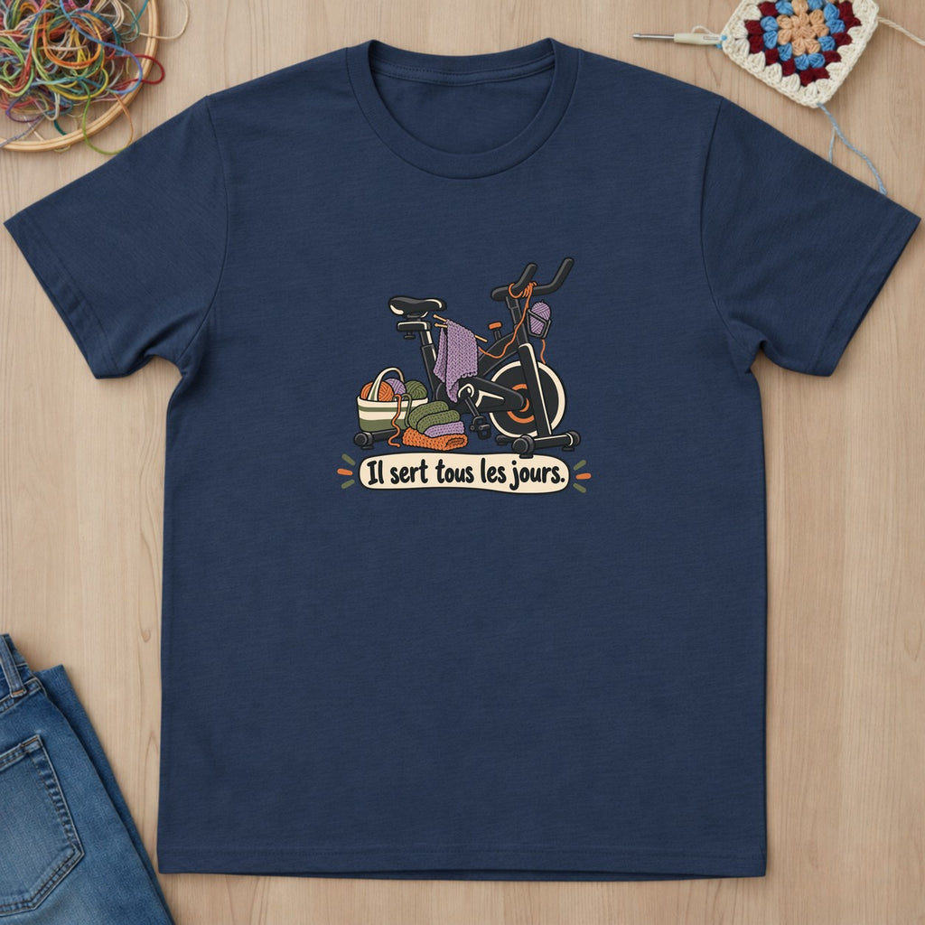 T-shirt mockup — Navy