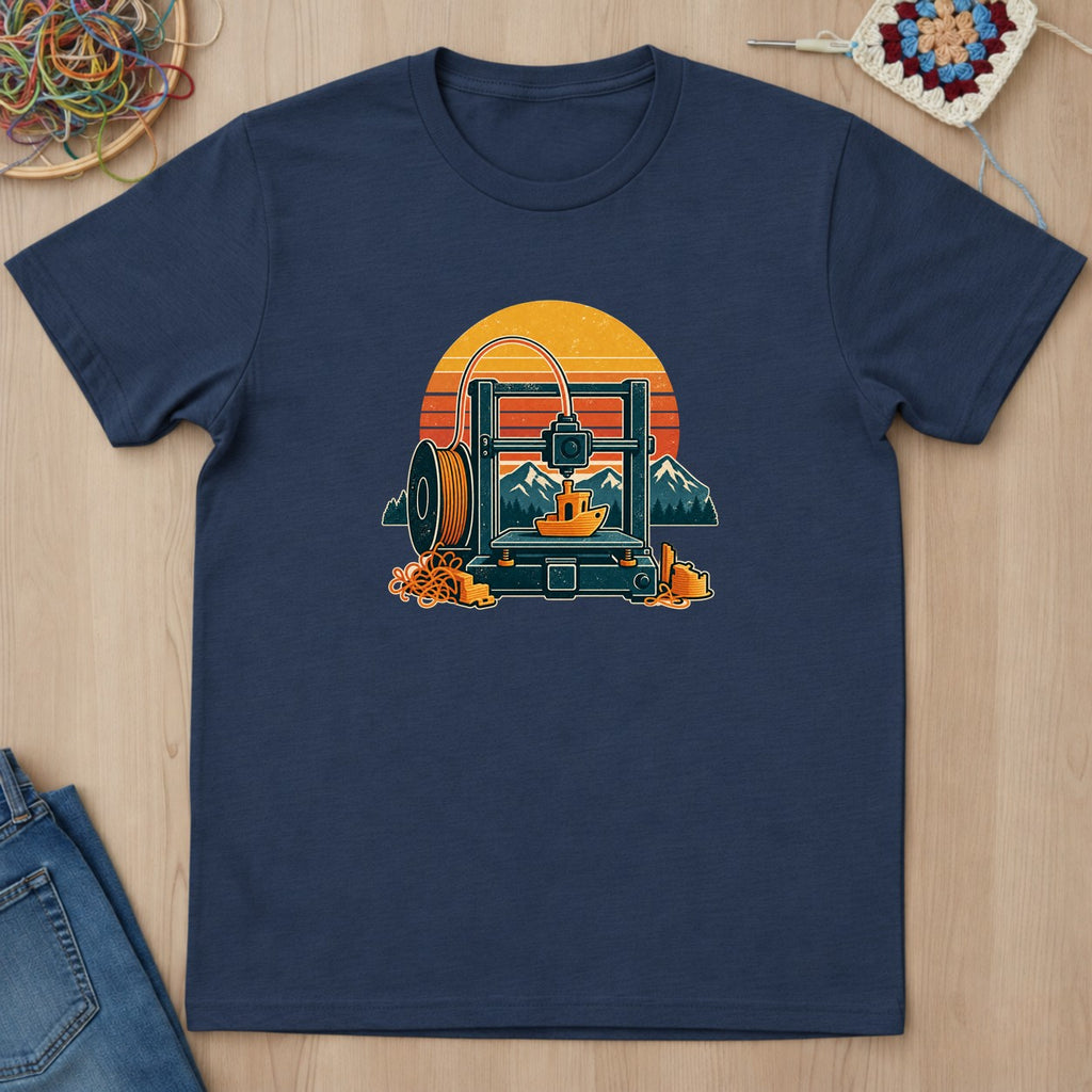 T-shirt mockup — Navy