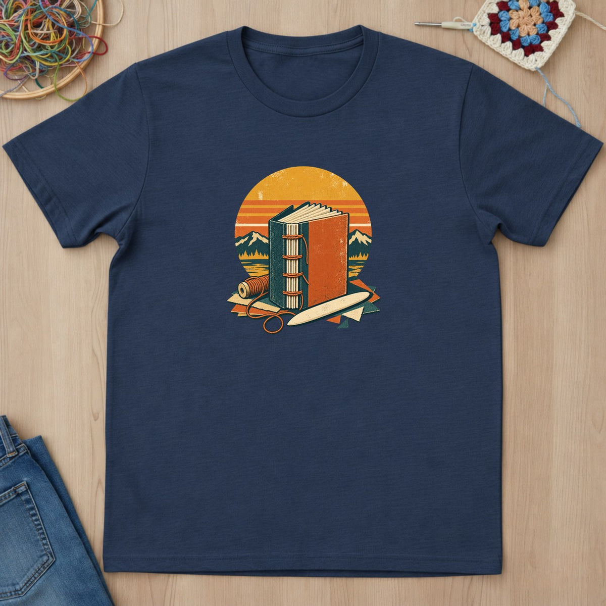 T-shirt mockup — Navy