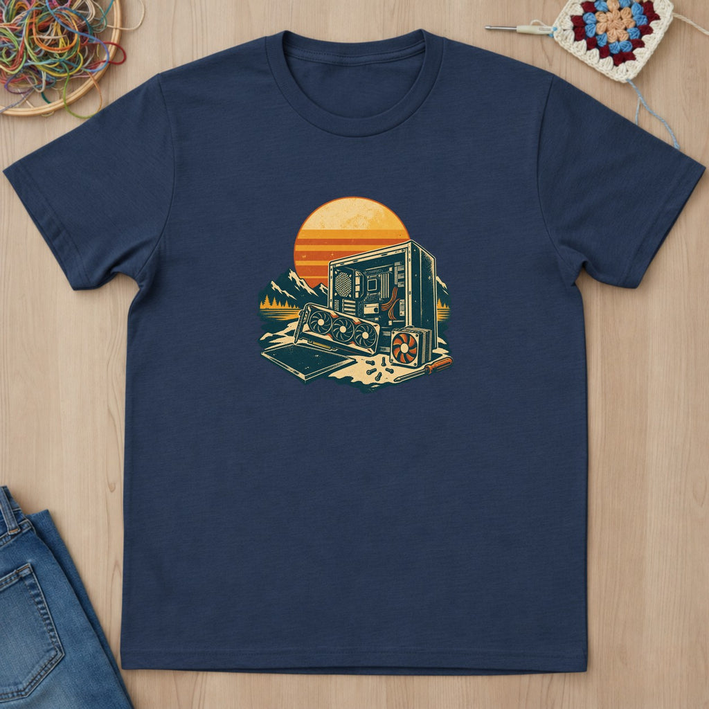 T-shirt mockup — Navy
