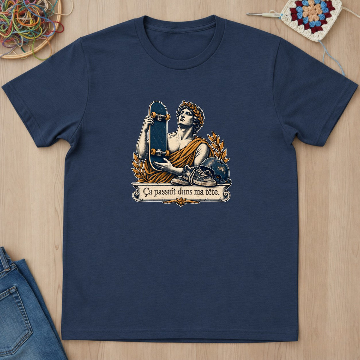 T-shirt mockup — Navy