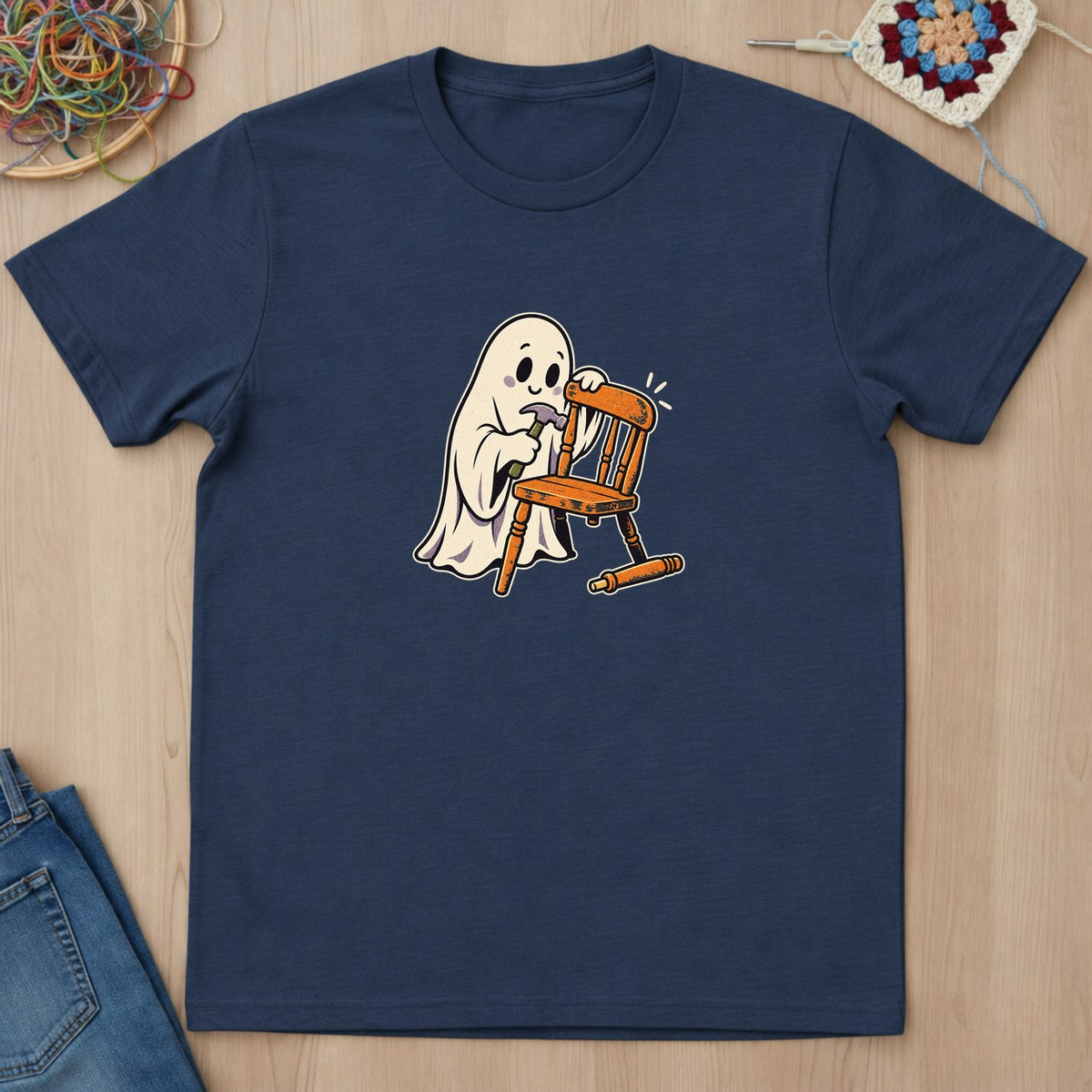 T-shirt mockup — Navy