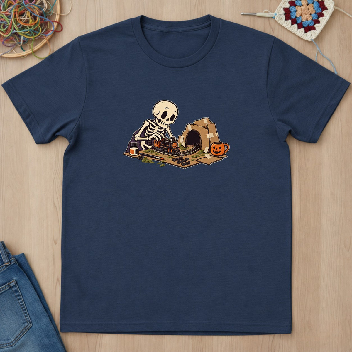 T-shirt mockup — Navy