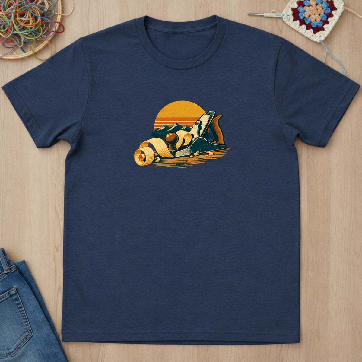 T-shirt mockup — Navy