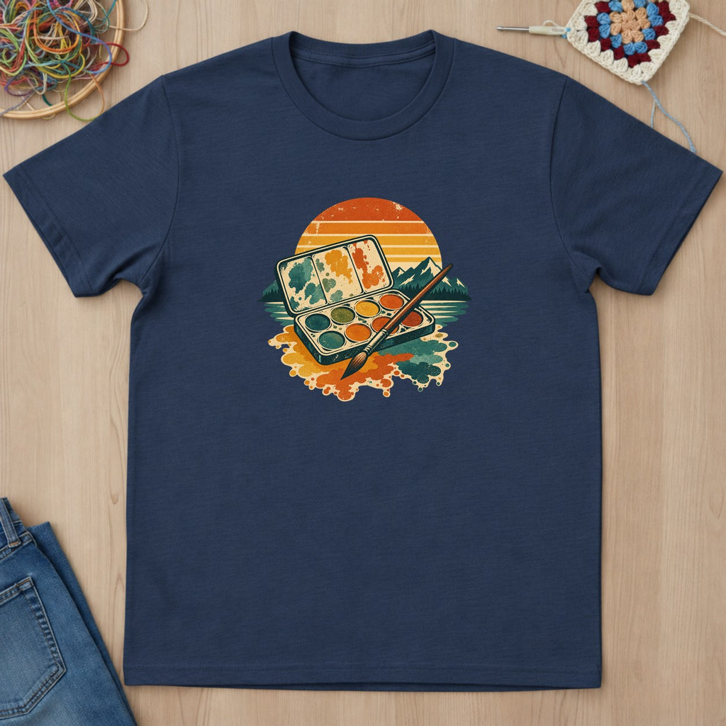 T-shirt mockup — Navy
