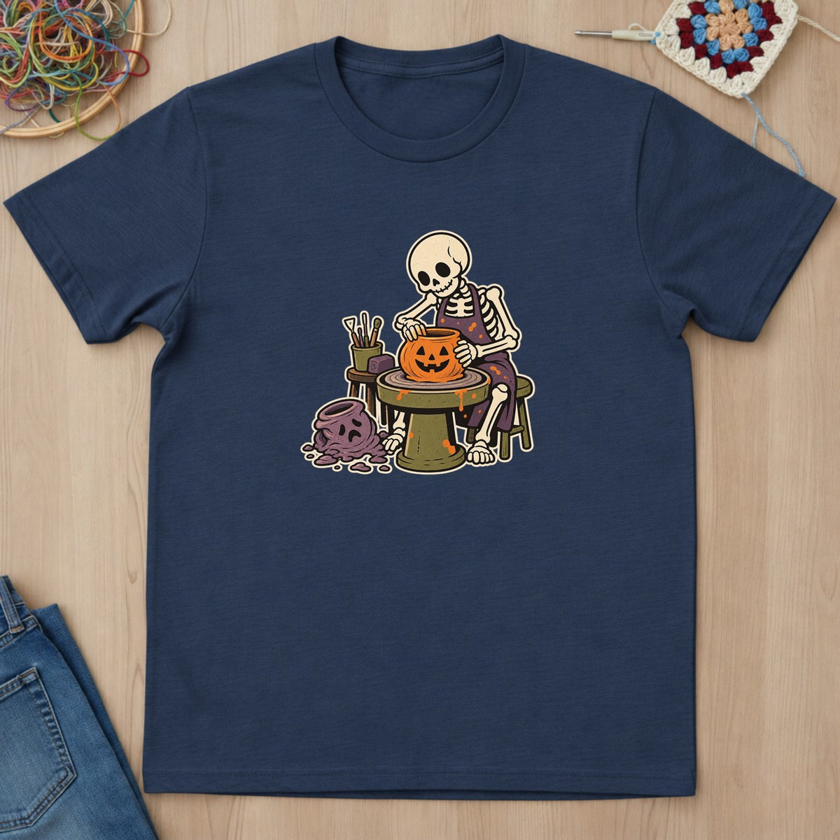 T-shirt mockup — Navy