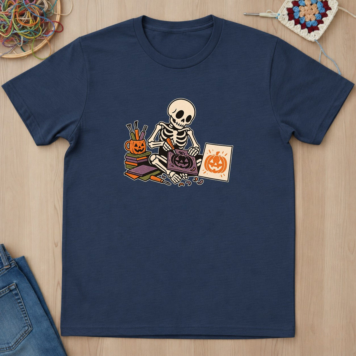 T-shirt mockup — Navy