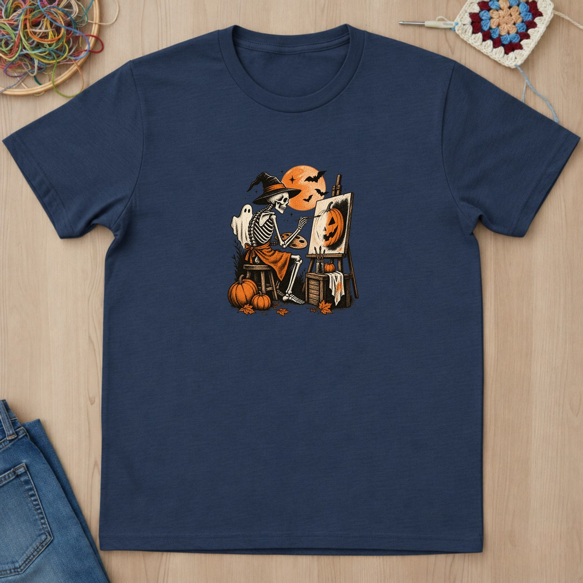 T-shirt mockup — Navy