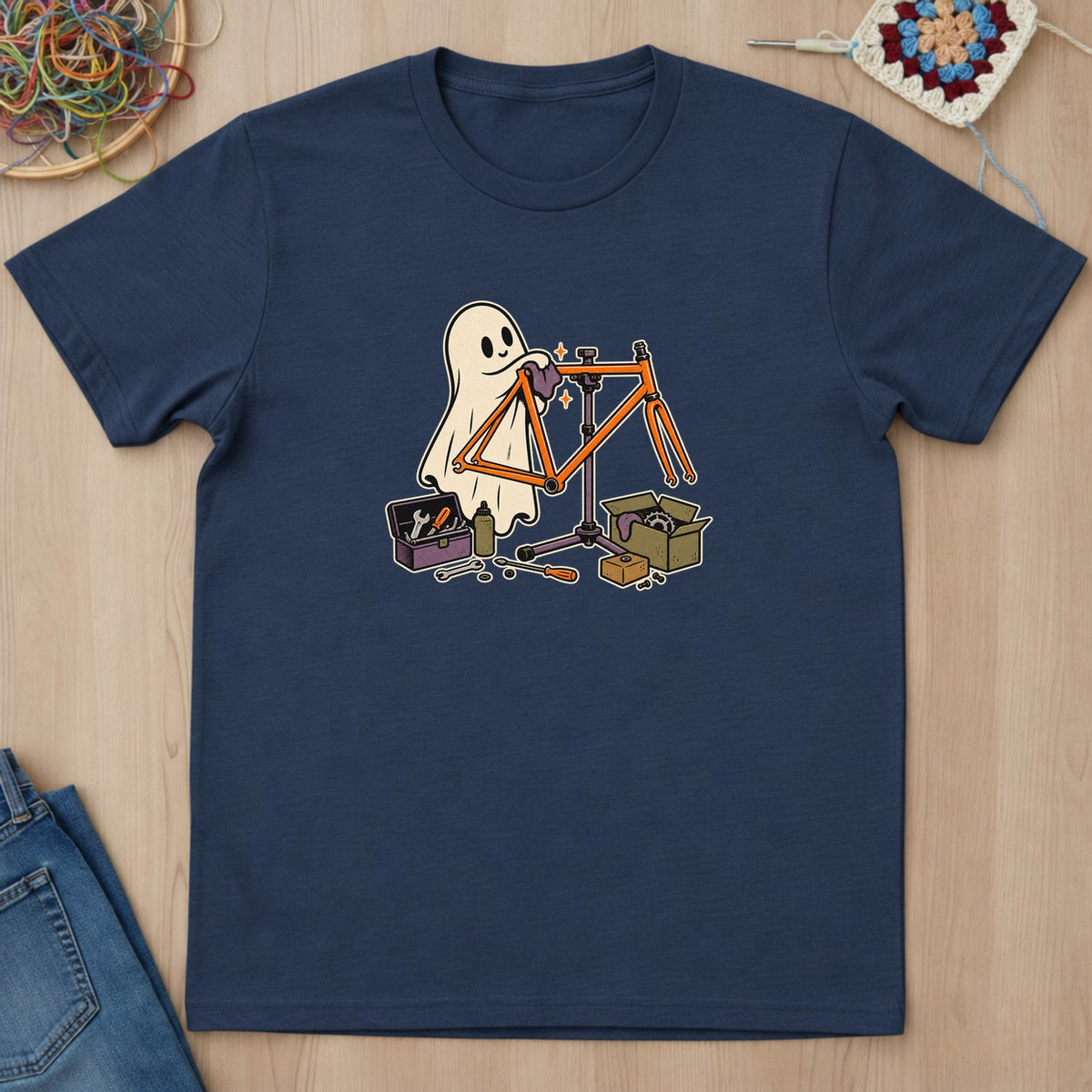 T-shirt mockup — Navy