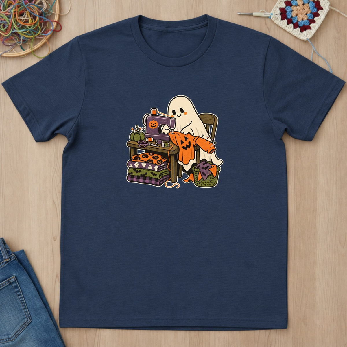 T-shirt mockup — Navy