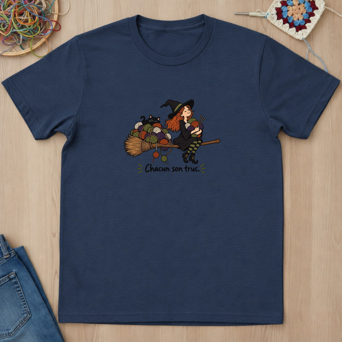 T-shirt mockup — Navy