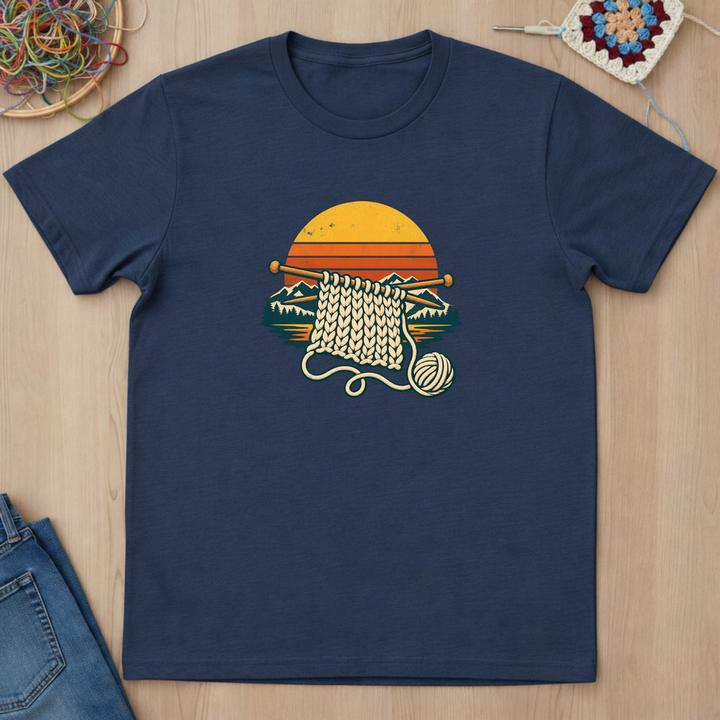 T-shirt mockup — Navy