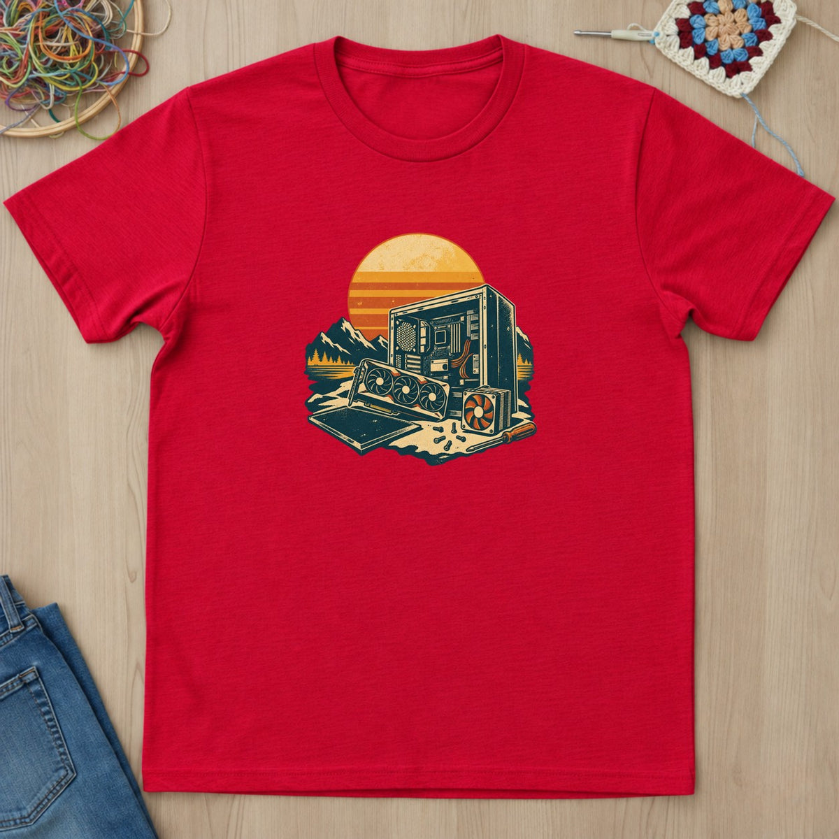 T-shirt mockup — Red