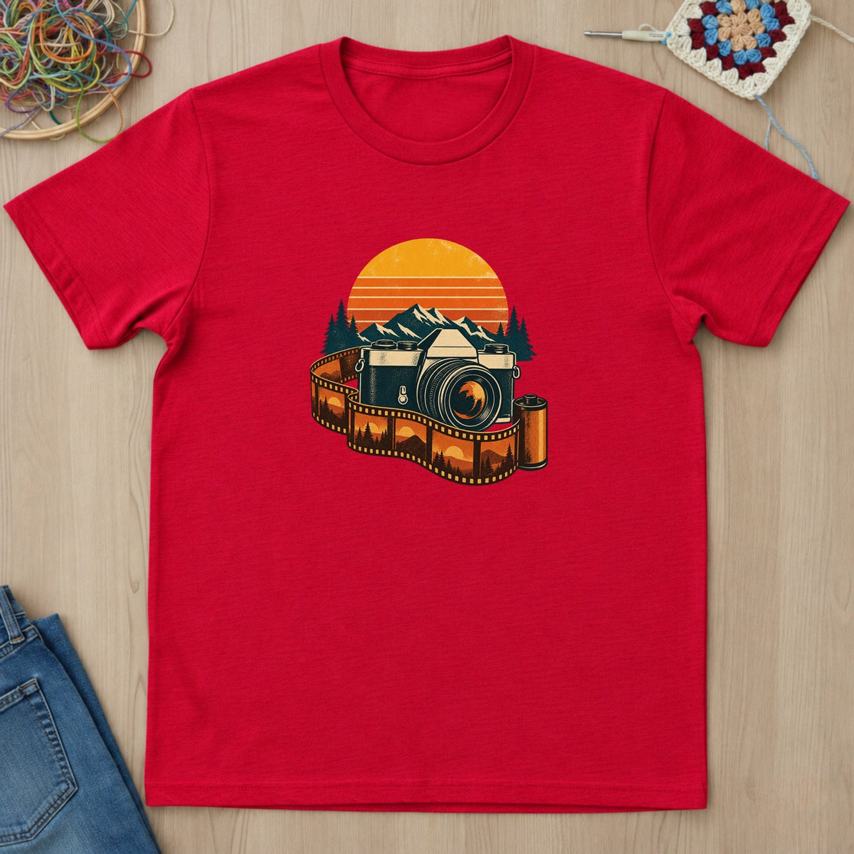 T-shirt mockup — Red