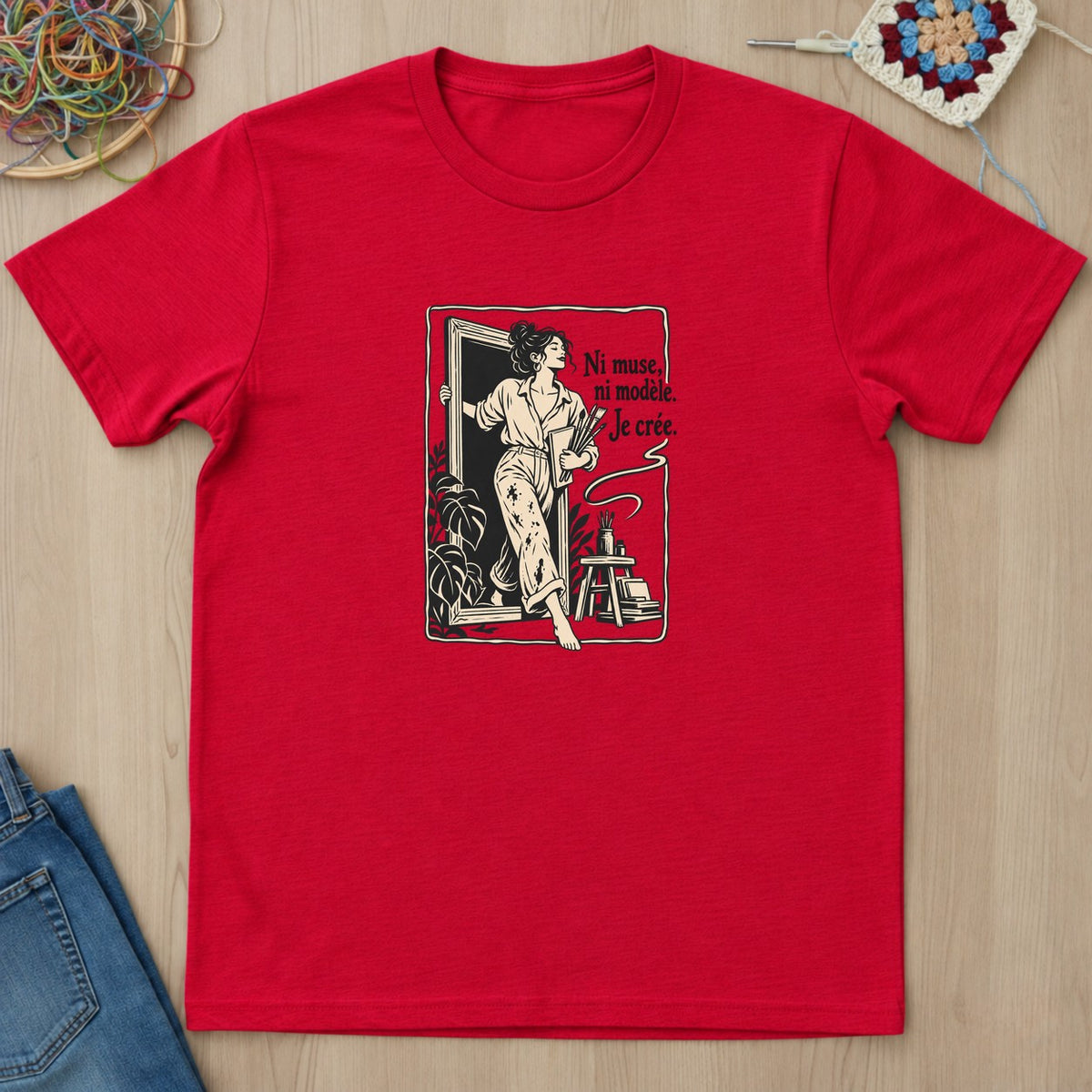T-shirt mockup — Red
